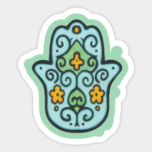 Blue Hamsa Sticker